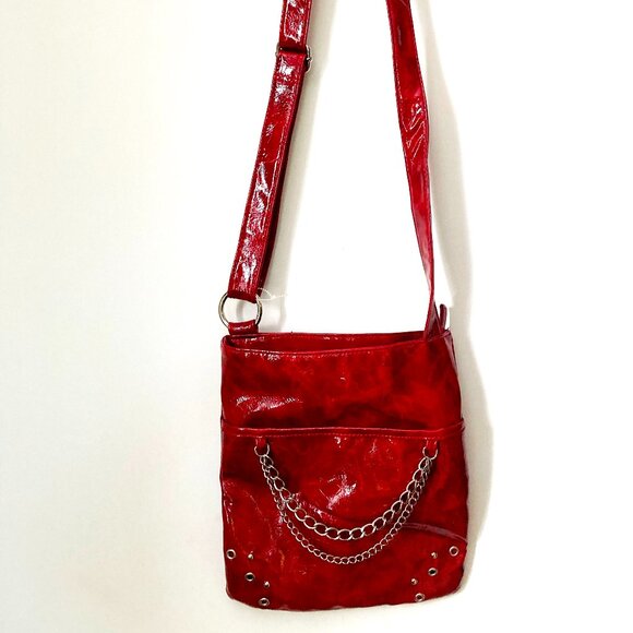 Chateau International Red Cross Body purse Wine/Red color - Picture 1 of 4